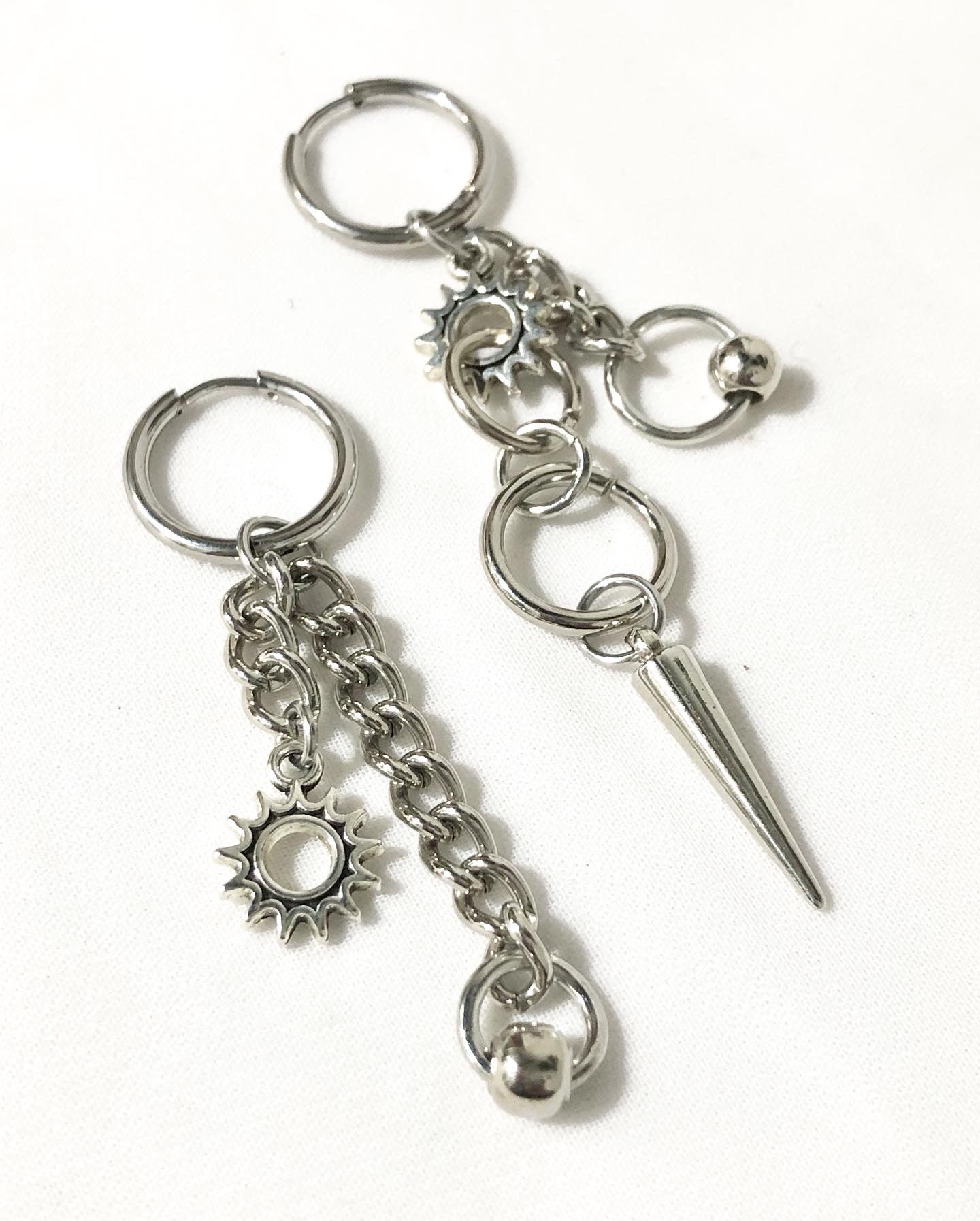 Solar Spike Hoops