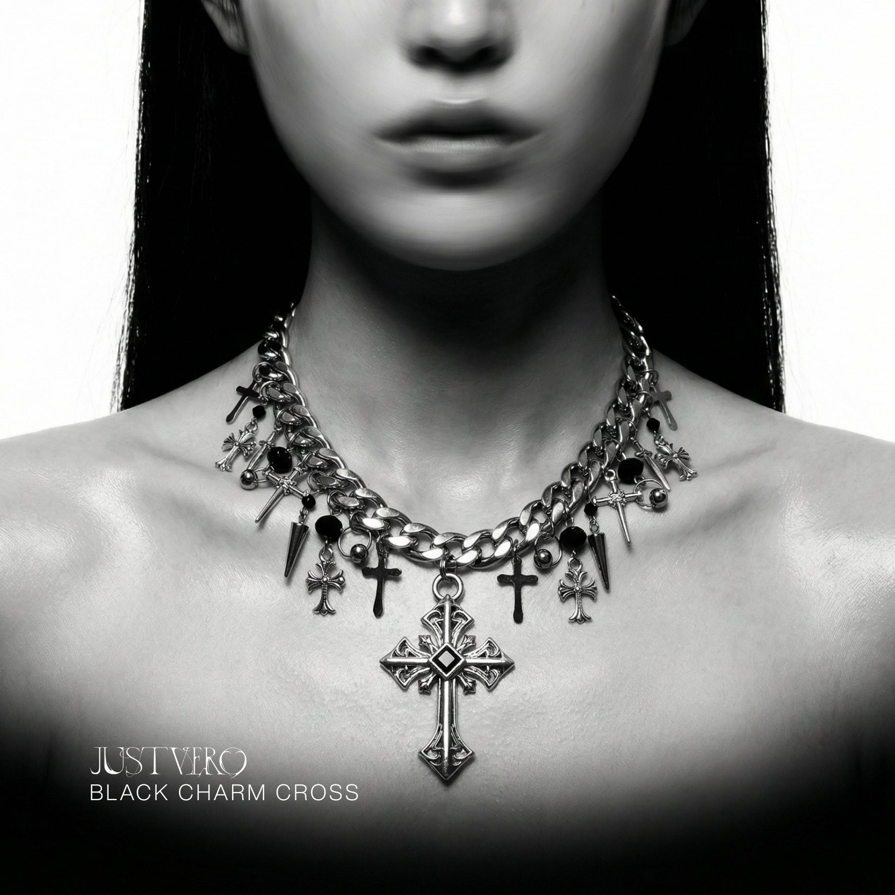 BLACK CHARM CROSS