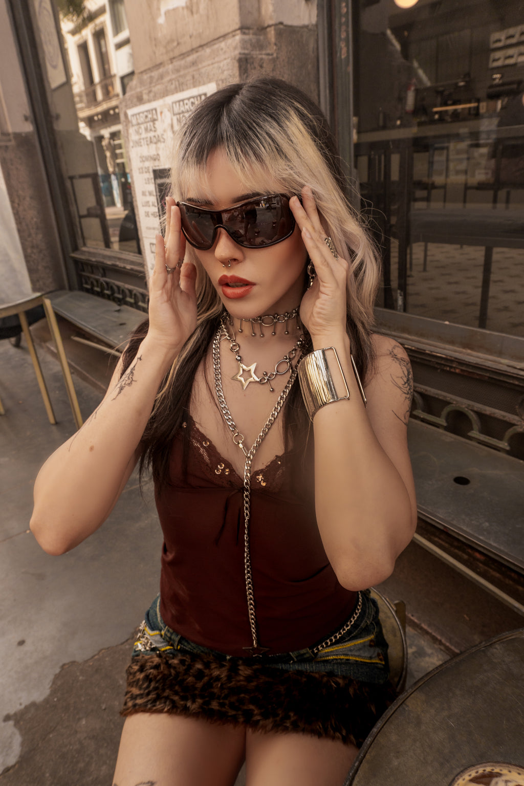 STUDDED STAR PENDANT