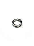 LINK STEEL RING - Just Vero