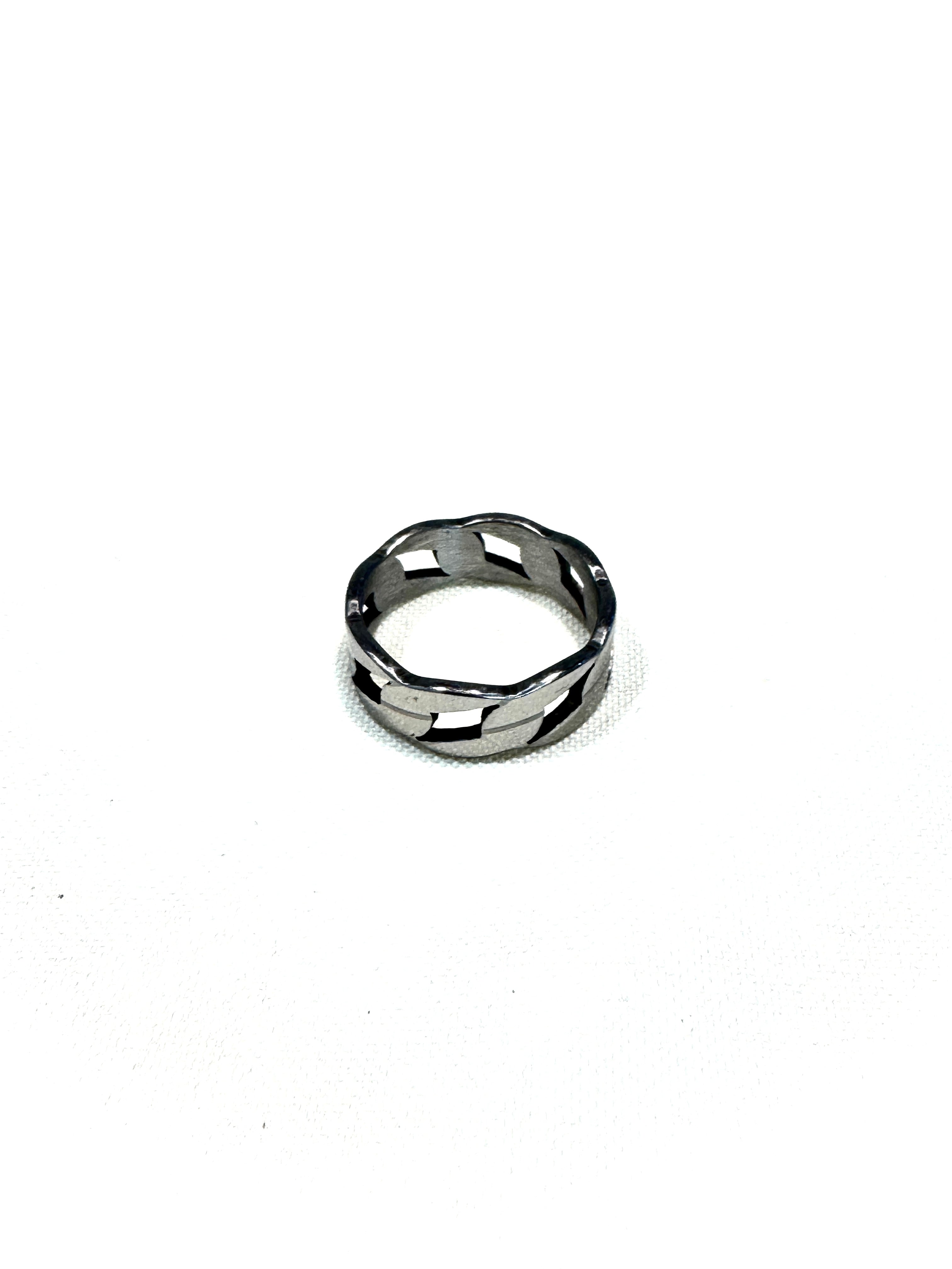 LINK STEEL RING - Just Vero