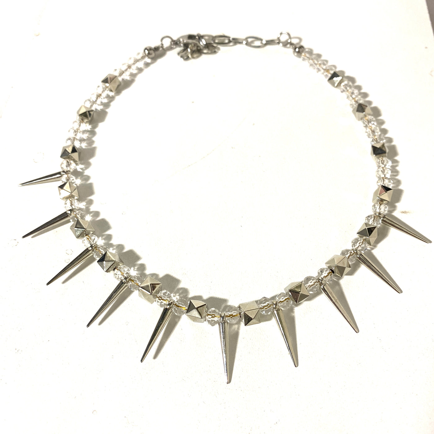 SPIKED CRYSTAL PEARLS