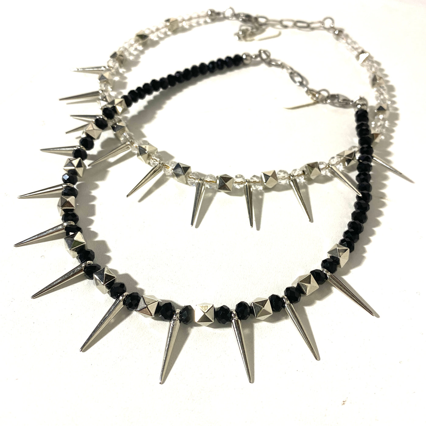 SPIKED CRYSTAL PEARLS