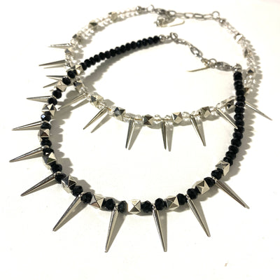 SPIKED CRYSTAL PEARLS