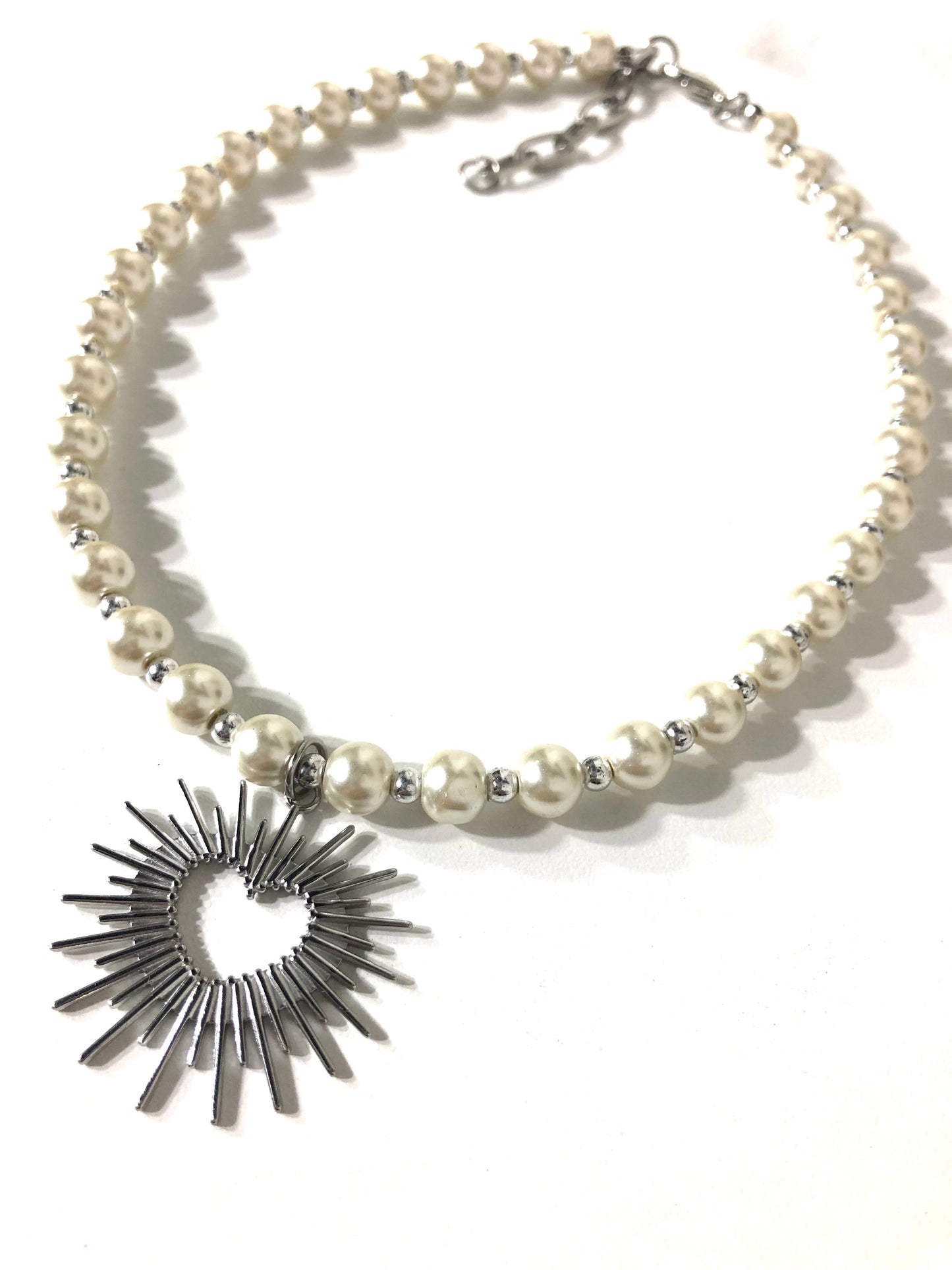 PEARL SPIKED HEART